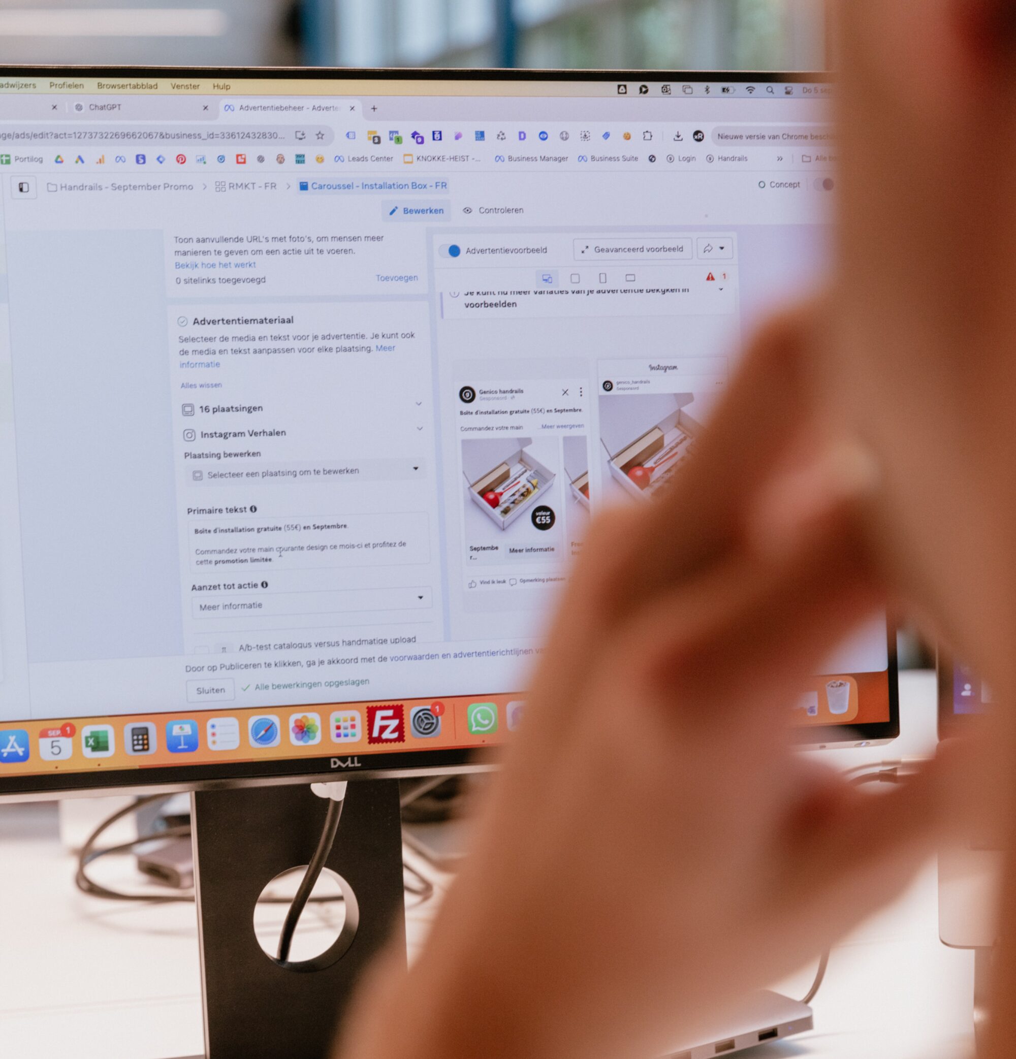 Social media advertising op meta